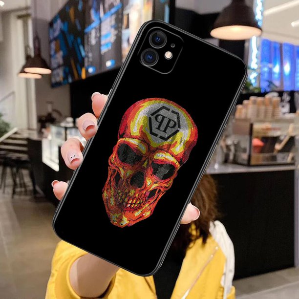 Funda de teléfono con diseño de calavera de terror para IPhone, carcasa de protección para modelos 13, 12, 11 Pro Max, Mini, SE, XR, X, XS, Max, 8Plus, 7plus, 6, 6S Fivean unisex