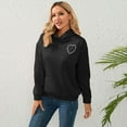 thumbnail image 3 of Defitshape Women's Long Sleeve Hoodie Cut Out Soft Heart Top Fall Fashion Sweatshirt Cute Casual Comfy Thick Pullover Black Medium, 3 of 4