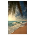 thumbnail image 2 of Belle Plage Tropicale avec Palmiers - Impression sur Toile Photo de Plage, 2 of 3
