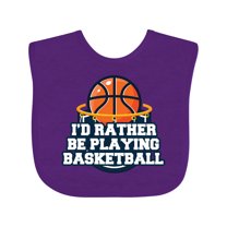Inktastic I'd Rather Be Playing Basketball Boys or Girls Baby Bib