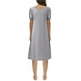 thumbnail image 2 of Valcatch Women's Nightgowns Square Neck Short Sleeve Sleep Shirt Loose Comfy Pajamas, 2 of 6