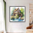 thumbnail image 2 of Kit Punto Cruz Chalet Impreso Hilo Algodón Ecológico Bordado 11CT 60x60cm, 2 of 9