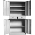 thumbnail image 2 of PananaHome - Armario de oficina alto de metal con 2 cajones y puertas, archivador, armario de almacenamiento, muebles de oficina Vhermosa AZ-0145, 2 of 7