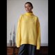 thumbnail image 4 of Suéter de Mujer, Jersey de Punto Grueso de Larga con Dobladillo Alto y Bajo, Jersey Básico de Moda para Otoño e Invierno Amarillo L, 4 of 10