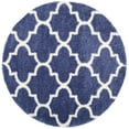 thumbnail image 4 of SAFAVIEH Montreal Lennart Geometric Quatrefoils Shag Area Rug, Periwinkle/Ivory, 4' x 6', 4 of 9