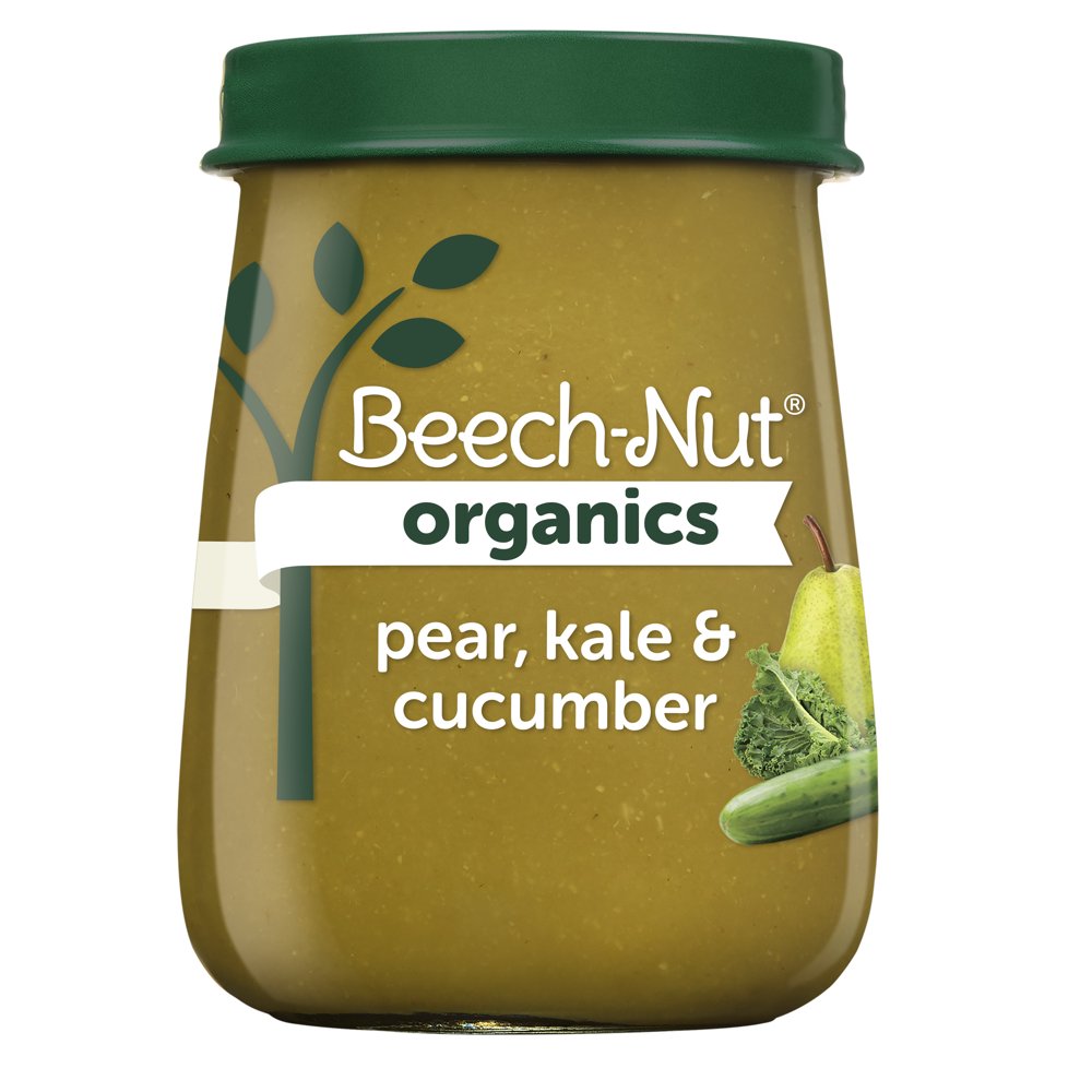 BeechNut Organics Stage 2, Pear Kale &amp; Cucumber Baby Food