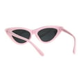 thumbnail image 4 of Girls Kid Size Mod Plastic Cat Eye Minimal Chic Retro Sunglasses Pink Black, 4 of 4