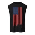 thumbnail image 4 of Baqcunre Tank Tops Men Male Independence Day Spring Summer Vest Print Pattern Round Neck Plus Size Comfortable Vest Sleeveless Tshirts For Men Tops For Men Black 3XL, 4 of 4
