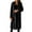 Black, variant on WEAIXIMIUNG Fall Jackets for Women 2024 Trendy with Hoodie Women's Wool Coat Blouse Thin Coat Trench Long Jacket Ladies Slim Long Belt Elegant Overcoat Outwear