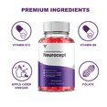thumbnail image 2 of (3 Pack) Neurocept Brain Supplement Neuro Cept Premium Memory Gummies, Neurocept Advanced Memory & Focus Support Supplement (180 Gummies), 2 of 8