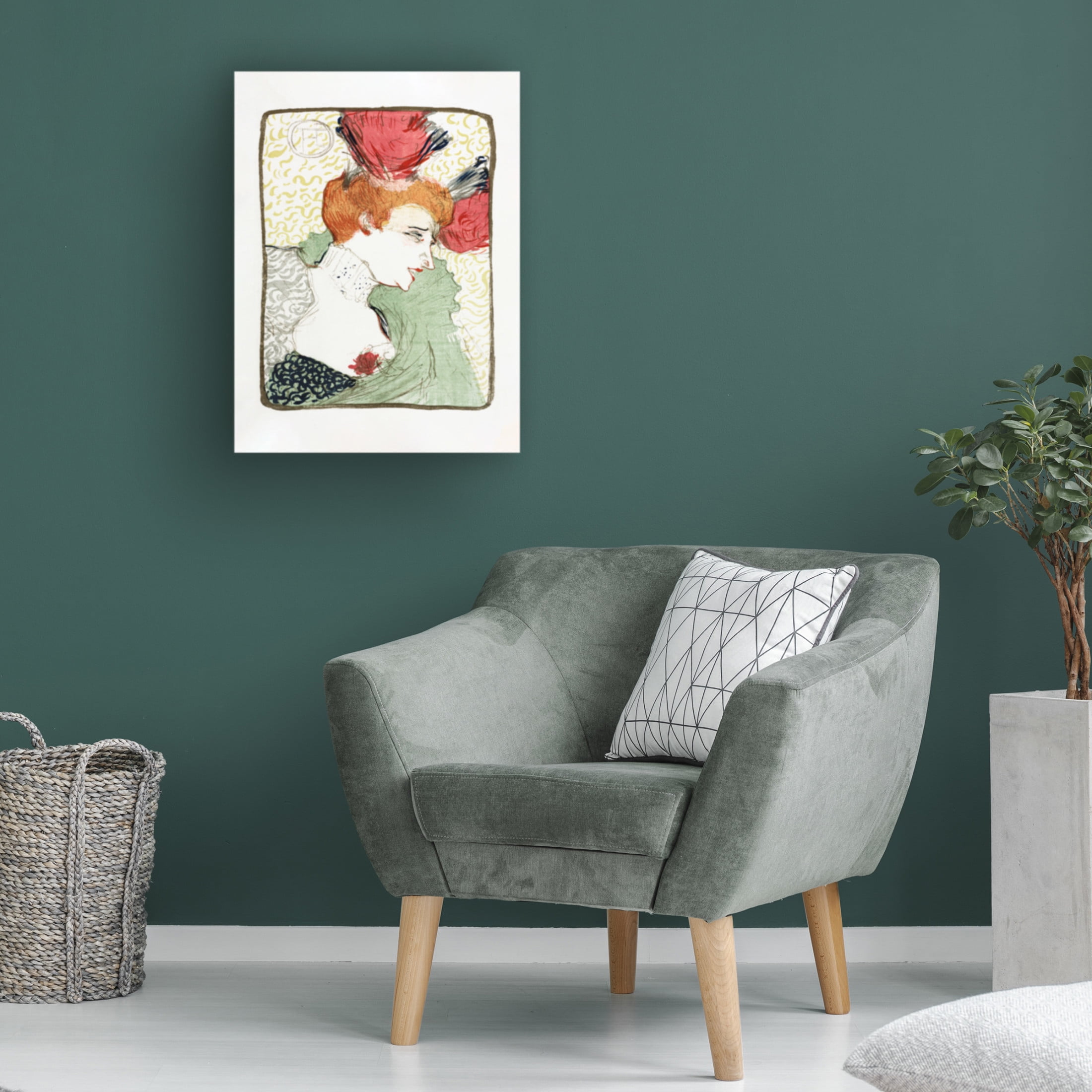 Trademark Fine Art Pictufy Bust of Mademoiselle Lender 1895 Canvas Wall Art