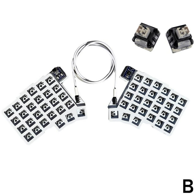 For Silakka54 Split Keyboard Two-Hand Split Ergonomic Qmk Split Hot-Swappable Vial Left-Hand And Right-Hand Keyboard