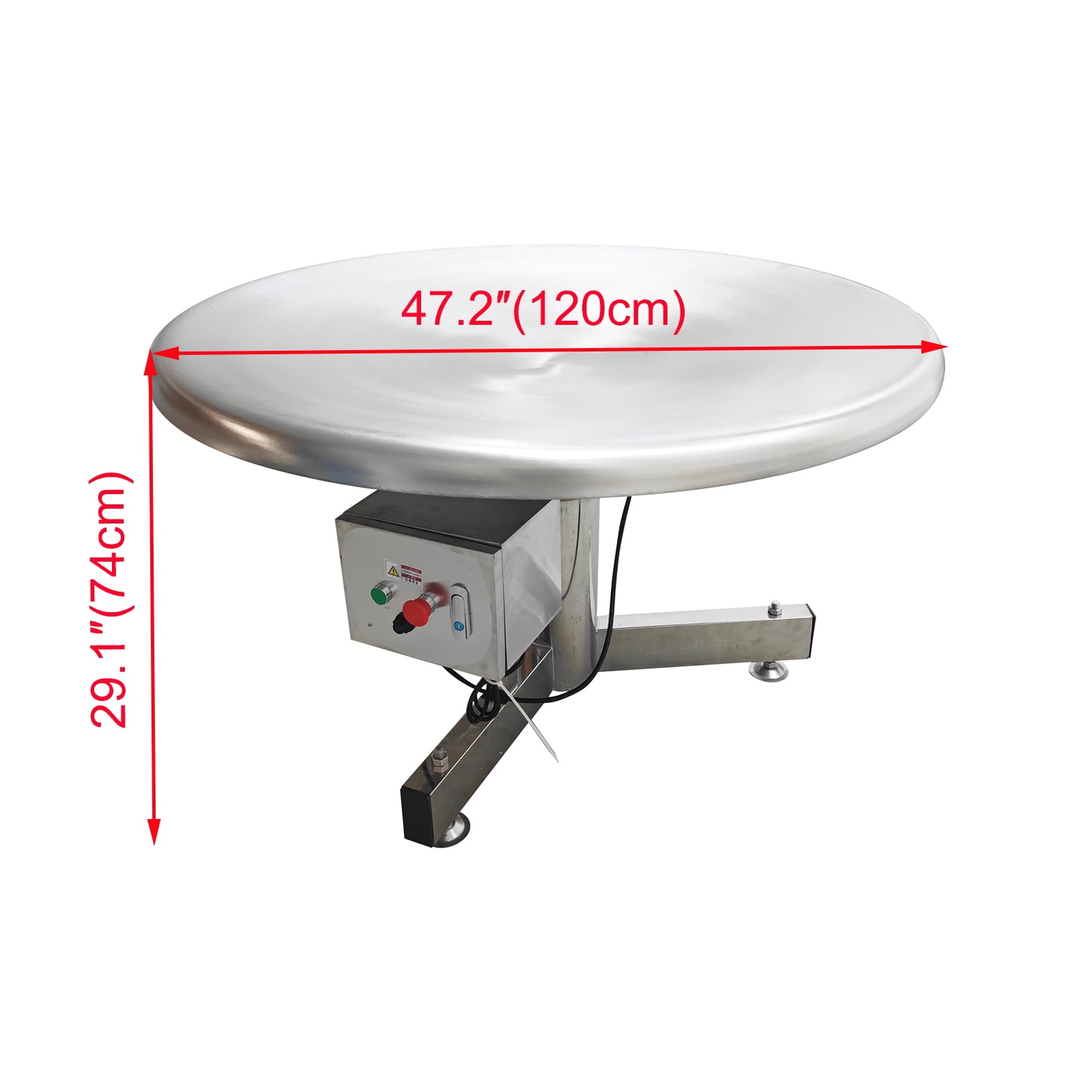 1200MM Diameter Rotary Round Disc Material Sorting Machine Stainless Steel 110V