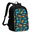 thumbnail image 1 of Balery Colorful Dinosaur Mochila con carga USB para hombre y mujer - Mochila impermeable y antirrobo para portátil con puerto USB para viajes, trabajo, estudios y universidad, 1 of 7