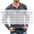 thumbnail image 3 of Bosfbaoi Henley Shirts for Men Long Sleeve Heather Slub Knit Button Placket Slim Fit Casual Top, 3 of 5