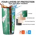 thumbnail image 7 of 20oz Tumblers Green Christmas Tree Pattern Stainless Steel Vacuum Insulated Double Wall Travel Tumbler Cups Mug with Lid and Straw,Cleaning Brush for Cold & Hot Drinks, 7 of 7