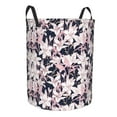 thumbnail image 2 of Balery Lilies Flowers Round Laundry Basket with Handles Waterproof Freestanding Laundry Hamper for Clothes Toys in the Dorm and Family-Small, 2 of 8