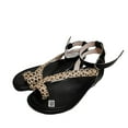 thumbnail image 5 of VerPetridure Women's Sandals Summer Casual Toe Flat Buckle Leopard Sandals Thick-soled Fish Mouth Sandals And Sandals, 5 of 5