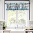 thumbnail image 5 of Paddle Valances for Windows Vintage Rod Pocket Curtain Valance Window Treatment Short Curtains for Kitchen Living Room, 60"x14", 5 of 5