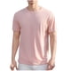 thumbnail image 2 of pstuiky camisetas para hombre, Blusa deportiva informal de color liso con cuello redondo y manga corta elástica para hombre camisas casuales para hombre xxl, 2 of 6
