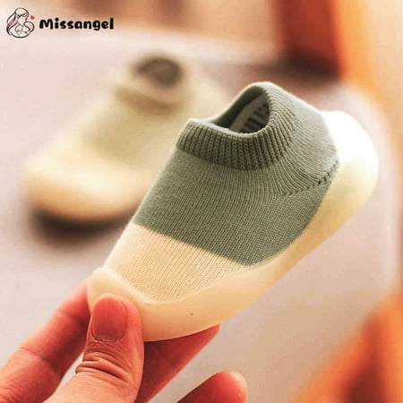 

QWZNDZGR Baby Socks Shoes Infant Color Matching Cute Kids Boys Shoes Doll Soft Soled Child Floor Sneaker BeBe Toddler Girls First Walkers