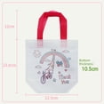 thumbnail image 3 of Bolsa de regalo para fiesta de cumpleaños de niños para colorear esta bolsa de embalaje bolsa de graffiti no tejida para jardín de infantes para colorear a mano, 3 of 5