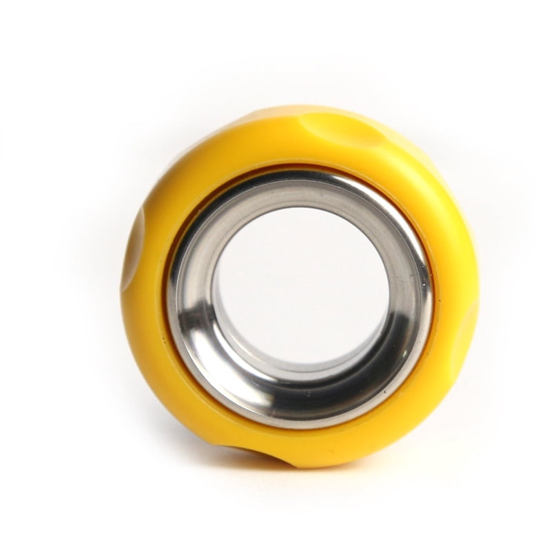 Mechanical Fidget Ratchet Ring EDC Toys Adjustable Haptic Ring Stainless Steel+Pom Fingertip Metal Tyre Toys Stress Spinner