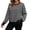 Black, variant on Cmfcve Women’s Plus Size Sweatshirts Striped Color Block Crew Neck Pullover Tops Long Sleeve Casual Shirts
