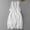 White, variant on Hollow Out Embroidered Long Dress With V-neck And 3/4 Sleeves Cotton Linen Dress For Women