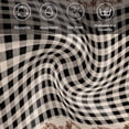 thumbnail image 6 of Cloth Napkins Set of 6 - 20x20 Inches, Western Texas Star Retro Washable Reusable Table Napkins, Country Vintage Black Beige Plaid Soft & Absortbent Dining Napkin for Party Wedding Hotel Restaurant, 6 of 8