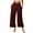 01 Wine, variant on Weiqiqre Pants for Women Crossover Workout Capri Pants Lightweight Casual Cropped Pants with Pockets