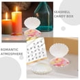thumbnail image 2 of ColoMX Cajas de dulces temáticos de 4 piezas de sirena para favores de fiesta de bodas y joyas de almacenamiento de la cajas de exhibición de conchas para chicas, 2 of 7