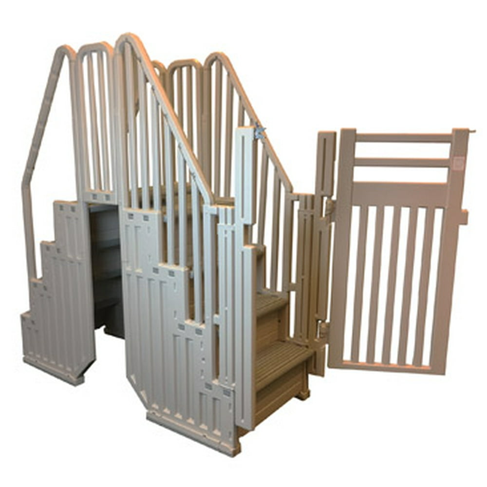confer above ground pool double entry system