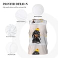 thumbnail image 3 of Rocae Dachshund Sitting in Bathtub for Men's Basketball Jersey Lightweight and Breathable Athletic Tank Top,Quick-Drying Sports Jersey, 3 of 9