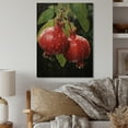 thumbnail image 2 of Designart "Fruit Pomegranate Red Painting II" Farmhouse Print on Natural Pine Wood, 2 of 5