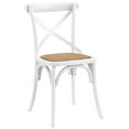 thumbnail image 3 of Hawthorne Collections 18.5" Modern Wood Dining Side Chair in White (Set of 2), 3 of 5