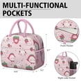 thumbnail image 6 of Lunch Bag Lunch Box for Women Reusable Insulated Lunch Bags,Water-Resistant Strawberry Pattern Cooler Lunch Tote Bag, Large Capacity for Work Travel Picnic, 6 of 6