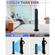thumbnail image 2 of Ventilador de torre con control remoto, ventilador oscilante G-Ocean de 45 pulgadas, ventiladores sin aspas con temporizador de 24 horas, 3 velocidades, 3 modos, pantalla LED, ventilador de piso de pi, 2 of 5