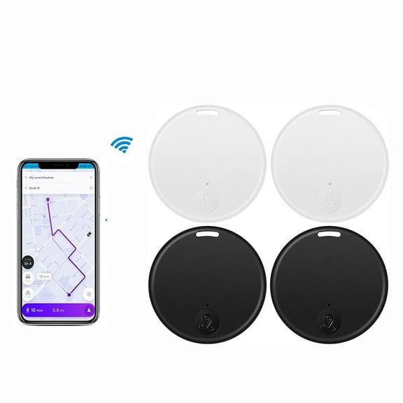 EIMELI 4Pcs Anti-lost Bluetooth Smart Tracker,Pet Child Wallet Key Mini Locator GPS Finder Alarm,Dog Cat Kids Car Wallet Accessories