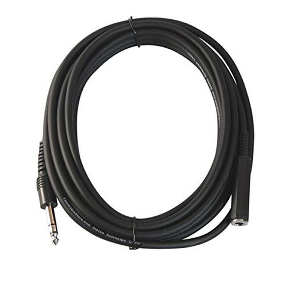 Your Cable Store 15 Foot 1/4 Inch Stereo Extension Cable Male/Female