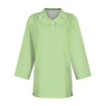 thumbnail image 3 of Pxiakgy Hot Sale!! Women's Polo Shirts 3/4 Sleeve 3-Button Cotton Cool Shirts Casual Business Collared Shirts Tops Summer Striped Print Tops Collared Down T Shirts Breathable Trendy Tunic Tops 3Xl, 3 of 4