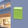 thumbnail image 1 of Wall Mounted Mailbox Drop Box with Lock for Outside House Outdoor Front Door Green, 1 of 8