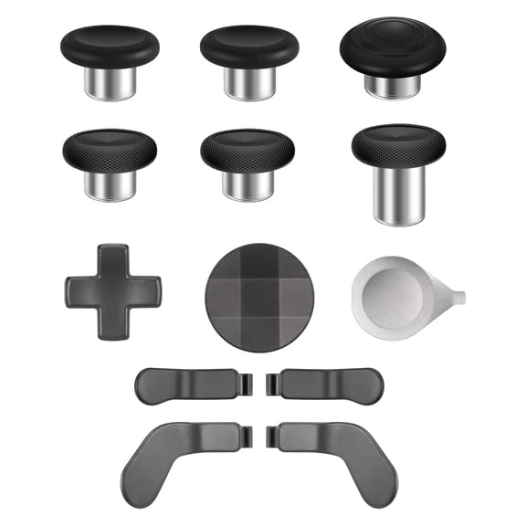 Accessories Compatible with Xbox Elite Controller Series 2-13 in 1 Replacement Paddles Thumbsticks Joystick Analog Sticks Parts Repair Kit Component Set with 2 D-Pads,1 Tool
