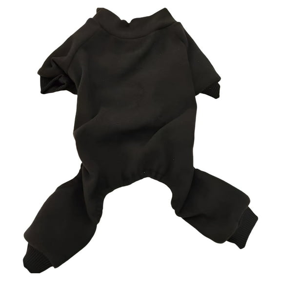 TELOLY 1Pcs Dog Pajamas,Velvet Dog Sweaters for Medium Dogs Boy,Dog Shirts,Black,M