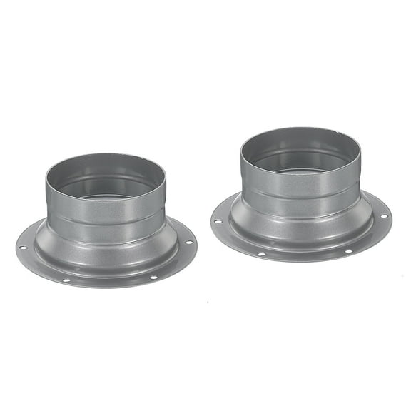 Uxcell 3 Inch Duct Connectors Flange Metal Fitting Straight Pipe Flange Round Ventilation Duct 2 Pack