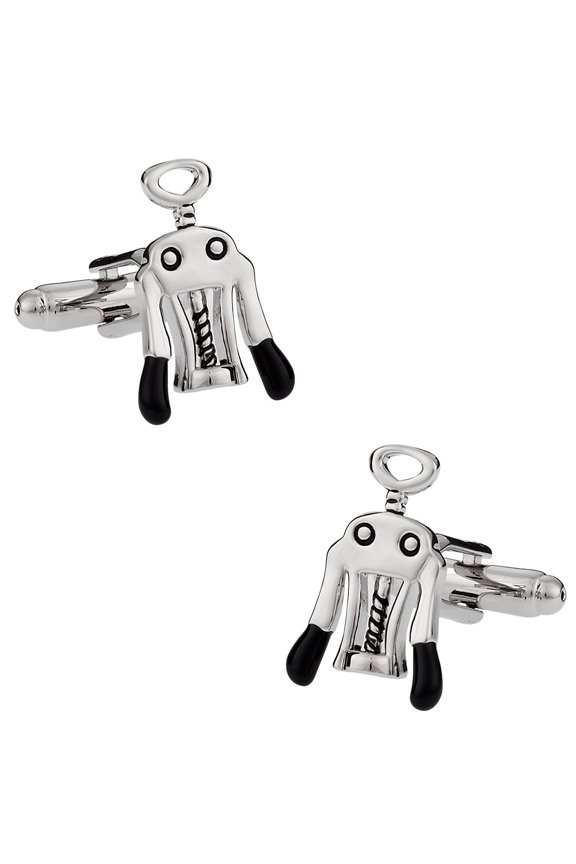 Corkscrew Wine Cufflinks