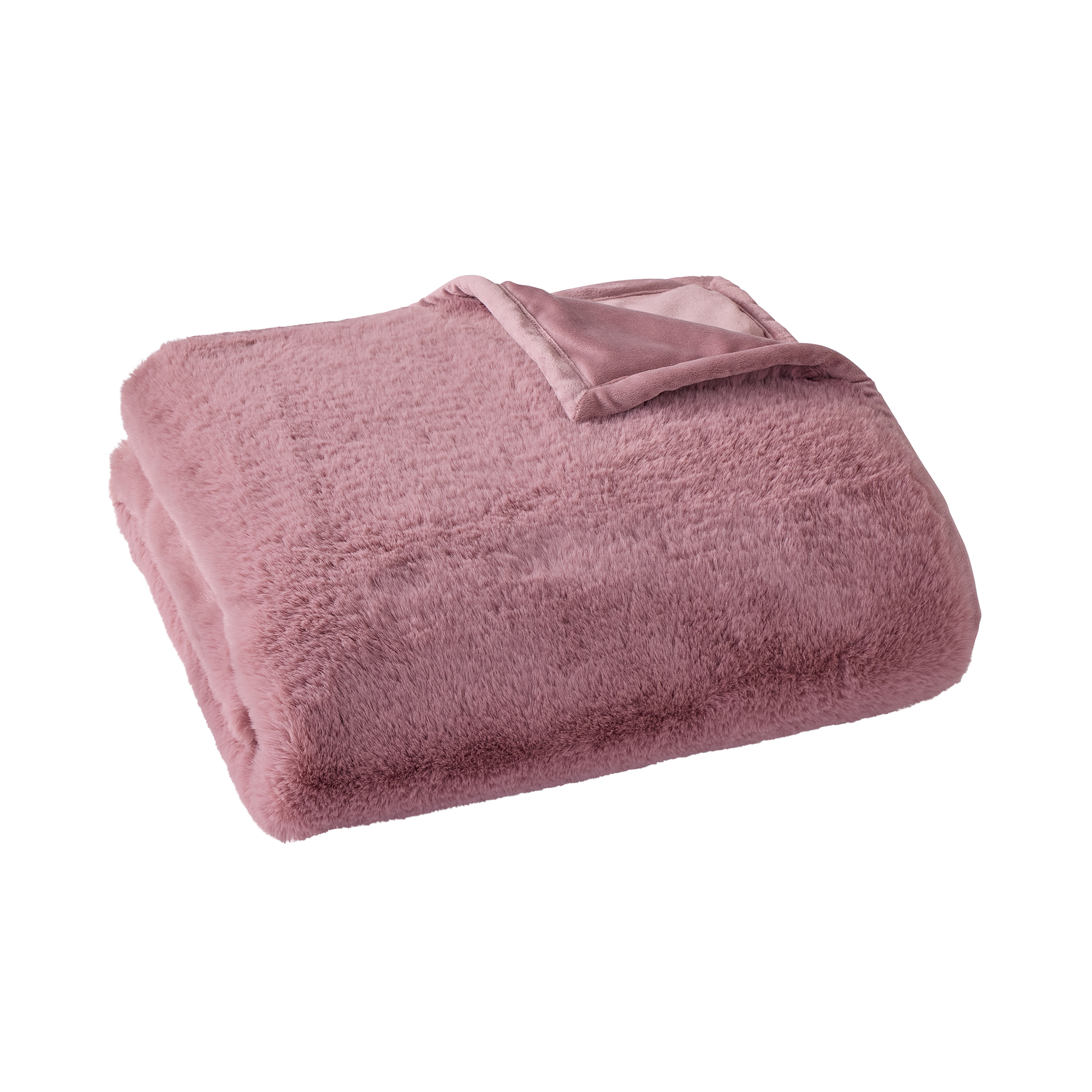 Better Homes & Gardens Violet Gem Faux Fur Oversized Throw, 50x72" photo 2
