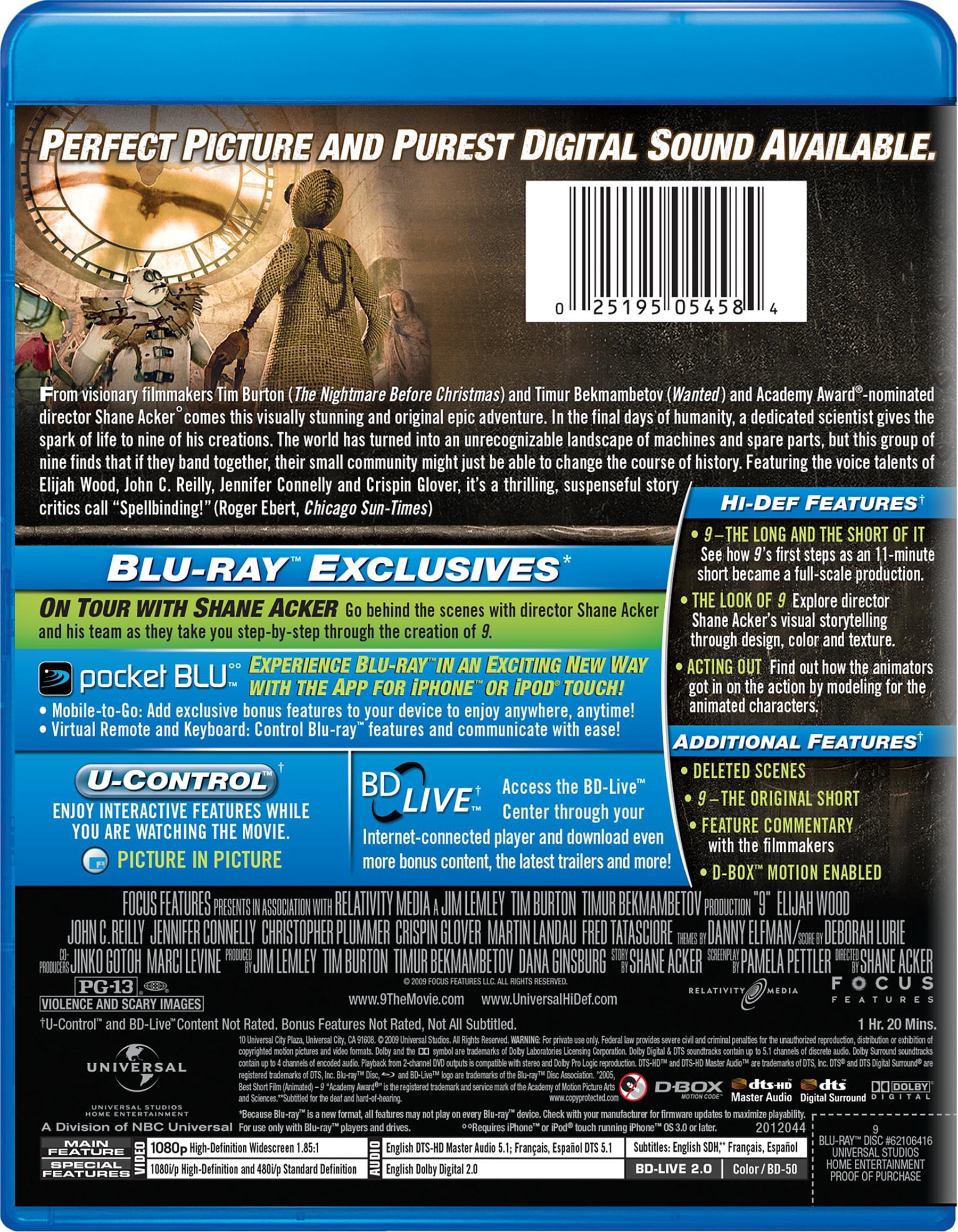 9 (Blu-ray), Drama, Universal