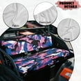 thumbnail image 6 of FKELYI Camo Pink Blue Black Print Mule Bench Seat Cover 2 Pcs Set Dustproof UTV Seat Cover Compatible with Kawasaki Mule 600/610 Washable Seats Protector Decor, 6 of 7