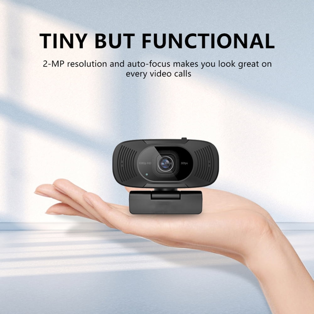PC Camera 1080P HD Webcam usb Camera PC, with Dual Microphone, mini Web Camera for Conferening & Live Streaming, 90° FOV